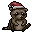 raccoon santa