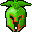 green demon helmet